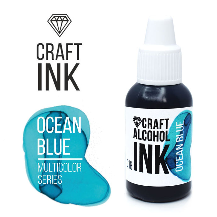 Craft Alcohol INK, Ocean Blue, 15ml