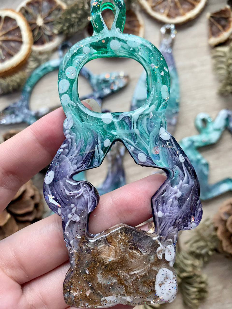 Model No. 245 Silicone mold 3D, Set of Christmas toys "Cosmos", 6in1