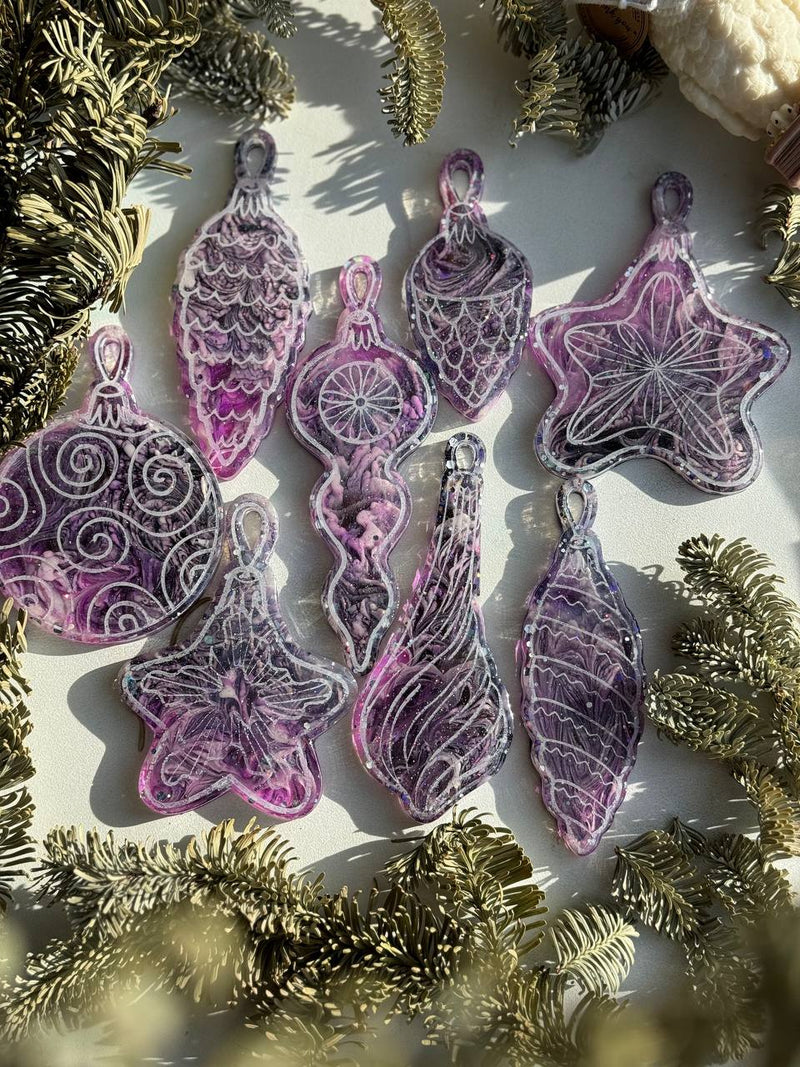 Model No. 246 Silicone mold, Set of retro Christmas toys, 8in1