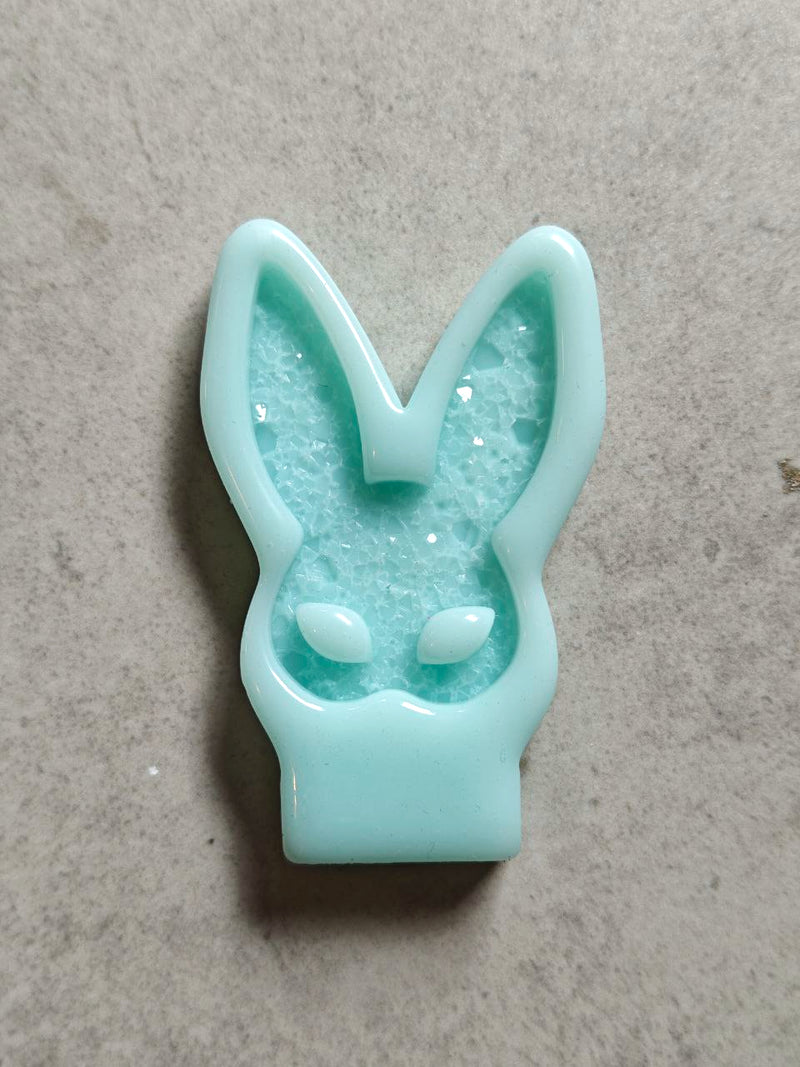 Crystal silicone mold for brooch “Bunny Mask”