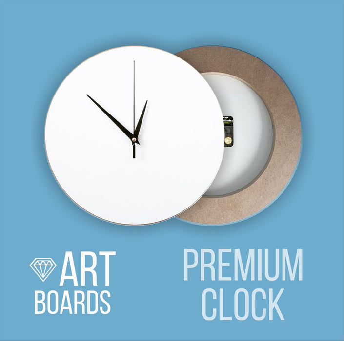 Ink Art & Resin Art Premium Clock Boards + Clock Movement