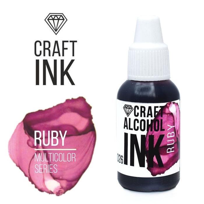 Craft Alcohol INK, Ruby, 15ml