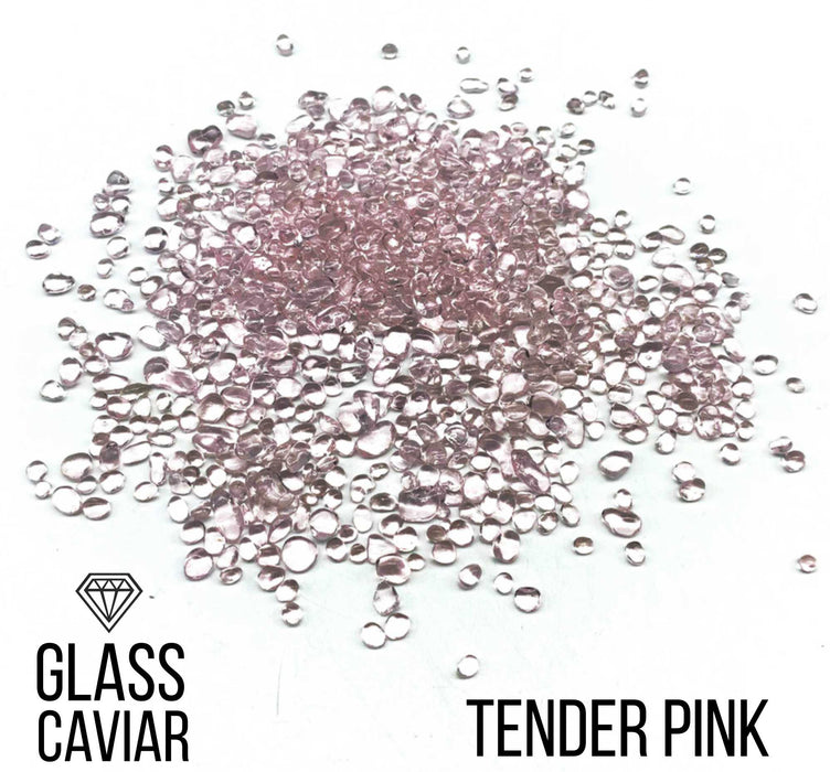 Glass crumb Caviar, Tender Pink, 250g